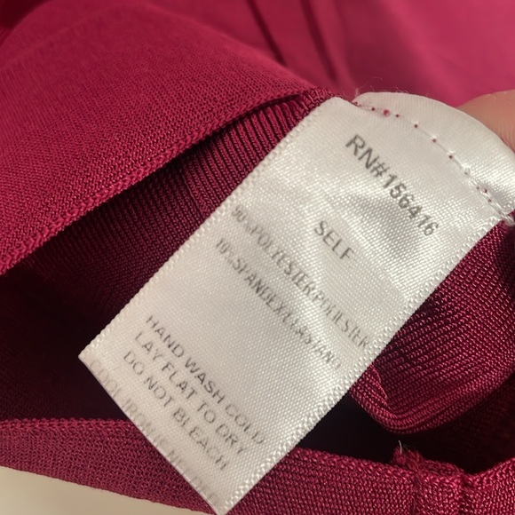 🦋 2/$40 Magenta Cold Shoulder Bandage Dress - Picture 4 of 5
